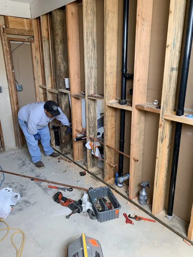 Commercial rough-in plumbing for Water Heater Replacement in Garrett
